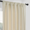 French Linen Curtain Single Panel, Ancient Ivory, 50"x84"