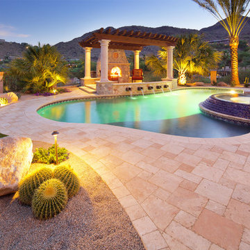 Exquisite Large, Lush Entertaining Backyard Redesigned in Paradise Valley