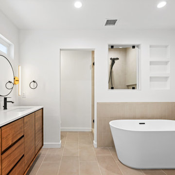 Natural Harmony: Cohesive Kitchen and Bathroom Remodel in Silver Lake