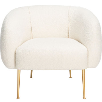 Alena Chair Ivory, Gold