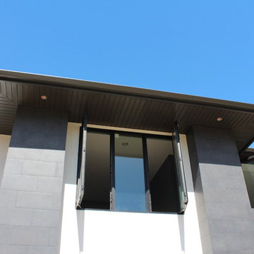 Temecula Ca. Soffit, Fascia, Gutters, Downspouts, Beam Cap, After Stucco