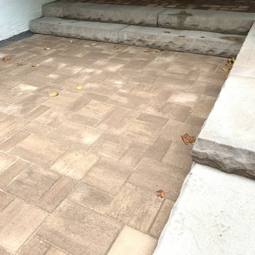 Backyard Lower Paver Patio and Walkway