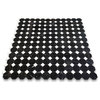 Nero Marquina Black Marble Octagon Mosaic Tile White Dots Polished, 1 sheet