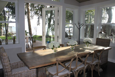 Inspiration for a contemporary dining room remodel in Miami