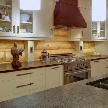 Log Home Kitchen