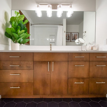 Matching Master and Guest Bathroom
