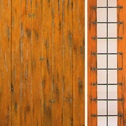 Prehung Door with One Sidelite, Exterior, Knotty Alder, Straps - Front Doors