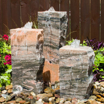 Triple Pink Marble Fountain