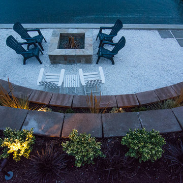 Fire pit on bulkhead