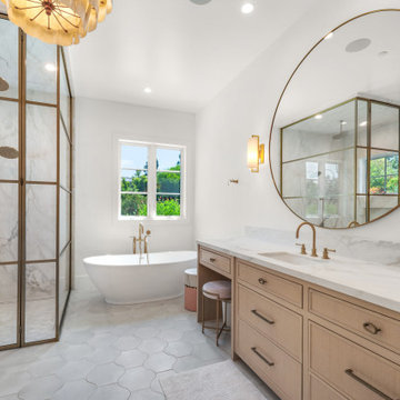 Luxury Transitional Bathroom Remodel in Laguna Niguel, Orange County