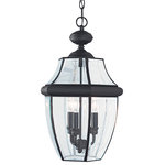 Generation Lighting Collection - Sea Gull Lighting 3-Light Outdoor Pendant, Black - Blubs Not Included