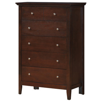 Hammond Cappuccino 5 Drawer Chest of Drawers (32 in L. X 18 in W. X 48 in H.)