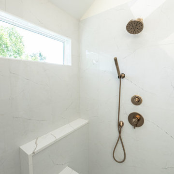 Leawood, Kansas Primary Bathroom Remodel with Custom Shower and Expanded Closet