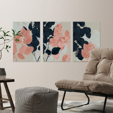 Flower Leaves Triptych