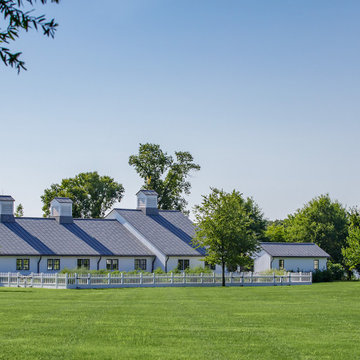Exterior of Large Equipment Shed and Gas Station