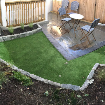 Somerville irregular flagstone patio