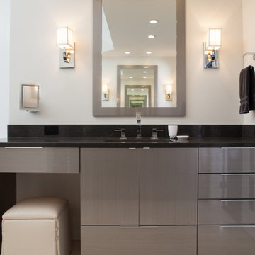 "Her" Vanity with Makeup Niche