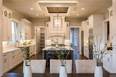 Inspiration for a transitional kitchen remodel in Detroit