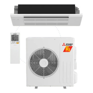 Mitsubishi 5-zone heat pump 42K BTU Install