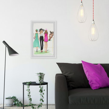 "Derby Time" Framed Painting Print