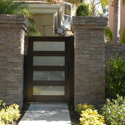Modern Wood Gates - Home Fencing And Gates