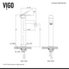 VIGO Russet Glass Vessel Sink and Seville Faucet Set, Matte Black Finish