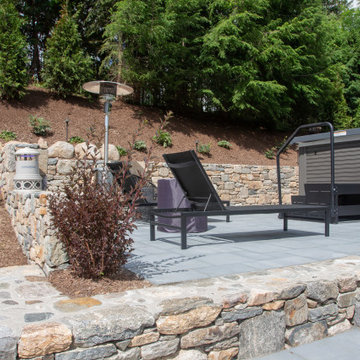 Patio and Spa Landscape Design Natick, MA