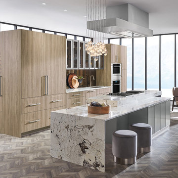 Omega Cabinetry: Modern Textured Laminate Kitchen