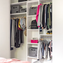 reach in closet makeover/update