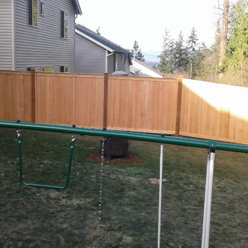 Wood fence