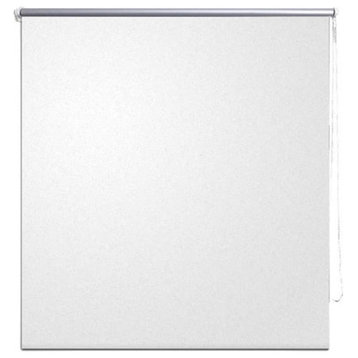 vidaXL Roller Blind Window Shade with Pull Cord Roll up Blackout Blind White