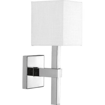 Metro Collection 1-Light Wall Sconce, Polished Chrome