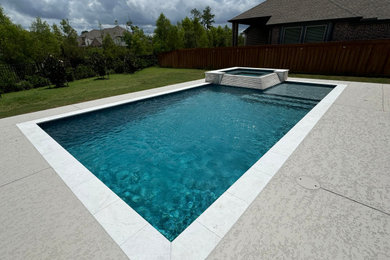 Inspiration for a tropical pool remodel in Houston