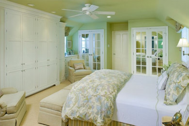 Transitional bedroom photo in Other