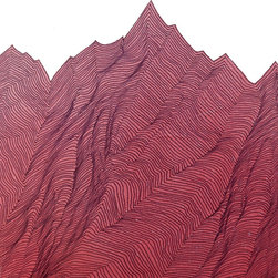 Mountain Lines Fine Paintings - Paintings