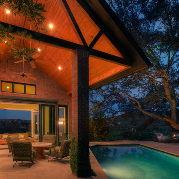 Lake Austin Waterfront Pool Cabana