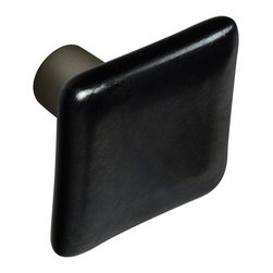 CKP - Art Glass Knob, Silver, Dull Brushed Nickel Base - Cabinet And Drawer Knobs