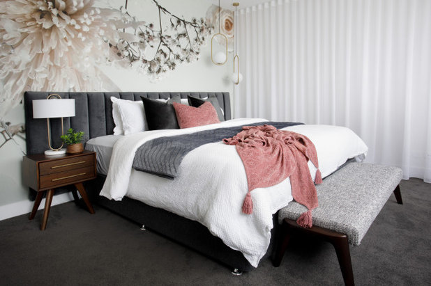Midcentury Bedroom by Meraki Home Design
