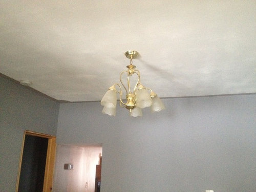 Diy Hiding Popcorn Ceiling Before After