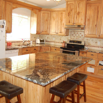 Rustic hickory kitchen