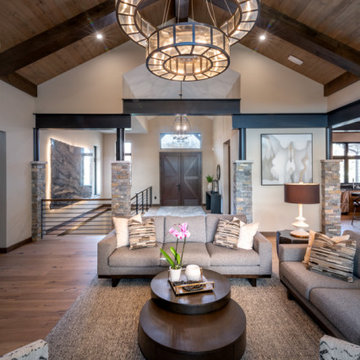 Custom Modern Mountain Home Great Room