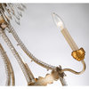 3 Light Mini Gold and Silver Empire Chandelier