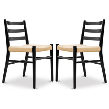 Poly and Bark Ray Dining Chair 2.0, Set of 2, Black