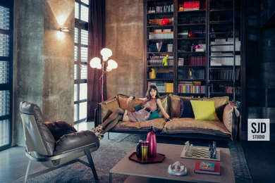 Example of a minimalist home design design in Other