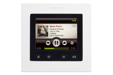 NuVo whole house audio touch panel