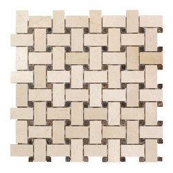 Marble Basket Br/Cr - Mosaic Tile