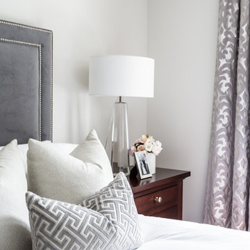 Neutral Master bedroom, with Pink & Coral Kid's Rooms