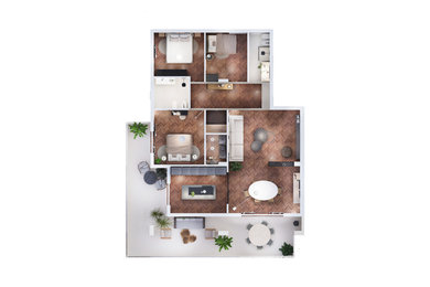 Progettazione interior design _ layout