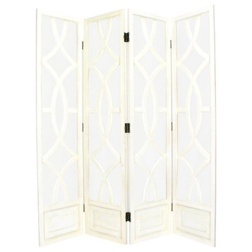 Wayborn Charleston Room Divider in Whitewash