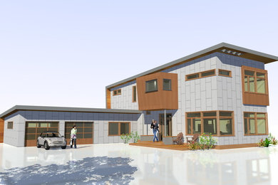 Modern exterior home idea in Grand Rapids